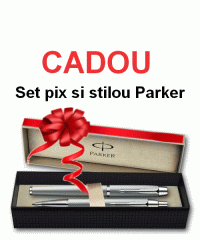 Comandati orice pachet si primiti CADOU un set Parker format dintr-un pix si un stilou marca Parker