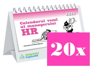 Calendarul vesel al managerului HR 2026 - pachet 20 buc. - 50% reducere