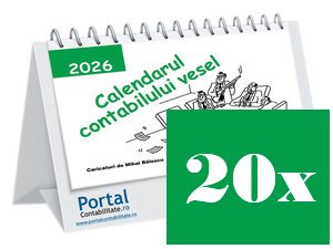 Calendarul contabilului vesel 2026 - pachet 20 buc. - 50% reducere