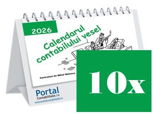 Calendarul contabilului vesel 2026 - pachet 10 buc. - 50% reducere