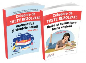 Colectie Culegeri de teste pentru clasa a VI-a (Limba si comunicare - Lb. engleza + Matematica)