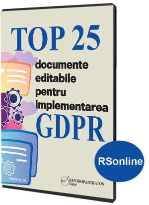 Top 25 documente editabile pentru implementare GDPR