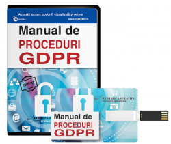 Manualul de proceduri GDPR iti pune la dispozitie o modalitate sigura de protectie.