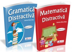 [25% REDUCERE + TRANSPORT GRATUIT] Colectie culegeri exercitii rezolvate Matematica Distractiva + Gramatica Distractiva clasele III-IV [OF:18483]