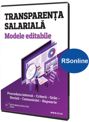 Transparenta salariala. Modele editabile (varianta online)