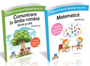 [20% REDUCERE] Pachet Evaluare Nationala clasa a II-a: Comunicare in limba romana + Matematica.