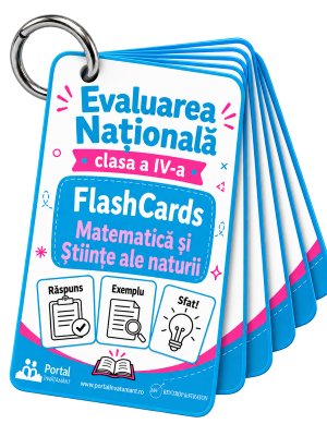 Evaluarea Nationala clasa a IV-a - FlashCards Matematica si Stiinte ale naturii