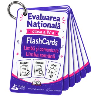 Evaluarea Nationala clasa a IV-a - FlashCards Limba si comunicare - Limba romana